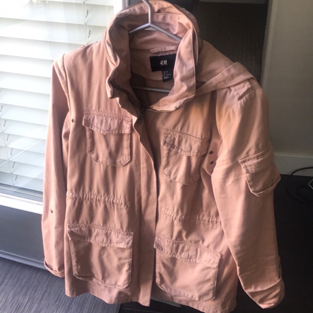H&M Pink Cargo Jacket